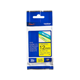 BROTHER Cinta laminada amarillo/negro 12mm