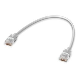 Ubiquiti UACC-Cable-Patch-EL-0.3M-W Cable Ethernet Cat6 de 0.3M Blanco Translucido RJ-45