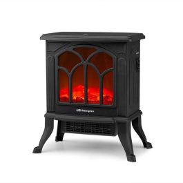 Orbegozo CM 9020 Chimenea Eléctrica 1500W con Efecto Fuego Real y Termostato Regulable, Diseño Elegante