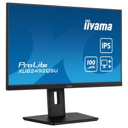 iiyama ProLite XUB2492QSU-B1 Monitor 61cm 24" 2560x1440 WQHD IPS 0.5ms 100Hz HDMI DP USB Altavoces Pivot Negro