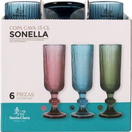 Santa Clara Copa Champagne Sonella 150 cc Azul (36 Unidades)