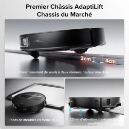 Roborock SAROS Z70 Robot Aspirador Brazo Articulado OmniGrip Potencia 22000 Pa Diseño Ultrafino