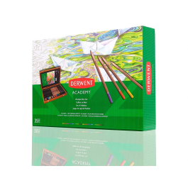 Derwent Estuche de Pintura con Lápices de Colores Academy Madera 35 Piezas