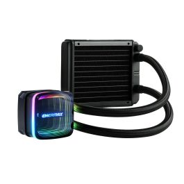 Enermax Kit Refrigeración Líquida CPU AQUAFUSION 120mm RGB con Ventiladores SquA RGB ADV, Efecto Espejo Infinito, TDP 300W, Compatible Intel AMD