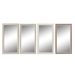 Espejo de pared DKD Home Decor Cristal Marrón Blanco Gris oscuro PS Tradicional 4 Unidades (36 x 2 x 66 cm) Precio: 67.50000004. SKU: B1E7J55DG2