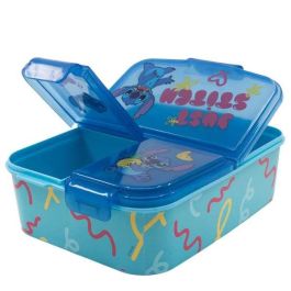 Stor Sandwichera Infantil Stitch Palms con múltiples compartimentos 19x14x7 cm para +3 años Stor Sandwichera Infantil Stitch Palms con múltiples compartimentos 19x14x7 cm para +3 años