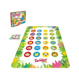 Hasbro Gaming Twister Junior F7478 Juego 2 en 1 Fiesta Salvaje Safari Animales para Niños +3 Años