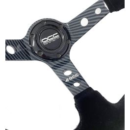 Volante Racing OCC Motorsport Negro Negro/Rojo Ø 35 cm