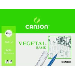 Bloc De Dibujo Guarro-Canson Basik Vegetal Encolado A3+ 95G 50H 10 unidades Precio: 190.68999976. SKU: B1AVFN4FKZ