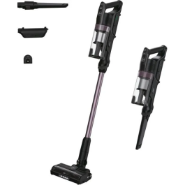 Hoover Aspiradora vertical inalámbrica HF1P10H, 40 AW, Pantalla LED, Negro / Morado pastel