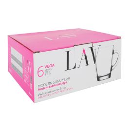 Lav Set de 6 Vasos con Asa Vega 250 cc (8 Cajas)