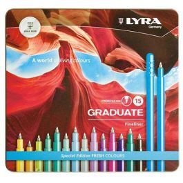 Rotulador Lyra Graduate Fineliner Colores Fresh Estuche Metal De 15 5 unidades Precio: 55.50000049. SKU: B18WEKHWCY