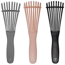 Cosmetic Club Cepillo Pelo Rizado Desenreda y Define Rizos - Colores Surtidos Rosa Palo, Gris, Negro - 7.5x24.5 cm