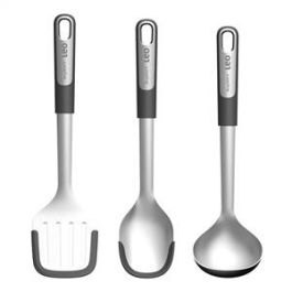 Set Cuchara Para Servir + Cucharón + Espátula Ranurada De Cocina Graphite BERGHOFF 3950498 Precio: 28.49999999. SKU: B1BLV697NZ