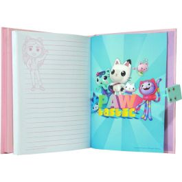 KIDS LICENSING Diario Secreto con Sonido La Casa de Muñecas de Gabby, tamaño 21x15.5x3cm