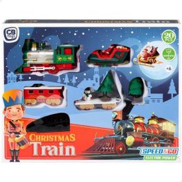 Tren electrico navidad con luz y sonido. 20 piezas. 91x44x30 cm Tren electrico navidad con luz y sonido. 20 piezas. 91x44x30 cm