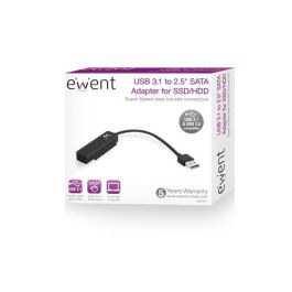 Ewent Adaptador USB 3.1 Gen1 a SATA EW7017 para HDD/SSD 2.5", Alta Velocidad, UASP, Compatible con USB 3.0/2.0/1.1