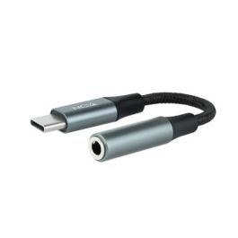 Adaptador USB-C a Jack 3.5 mm NANOCABLE 10.24.1204 11 cm Gris