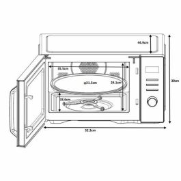 Continental Edison CEMO29BC Microondas Combinado 29L Negro
