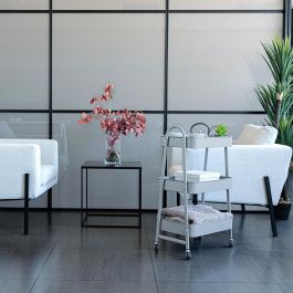 Quid Carrito Multiusos Garbo 45x30,6x77,5 cm Gris Metal