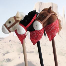 Tachan Cabeza de Caballo con Palo con Sonidos Blanco 80cm