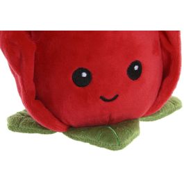 DKD Home Decor Peluche infantil Rojo y Verde 11 x 14 x 14 cm para decoración Sant Jordi (12 Unidades)