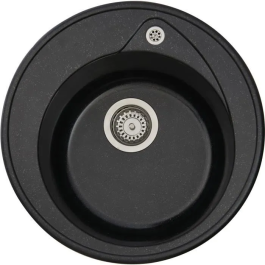 Stradour RONDA Fregadero de un cuenco en SMC Negro Paillette - 06, Ø 49 cm, Vaciado Manual Precio: 111.4999996. SKU: B1EFQWCG9G