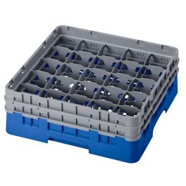 CAMBRO - 25S434-168 - Cesta de lavado 25 comp. 2 alturas - 8,7 cm Ø máx. - alt. máx. 13,5 cm - 50 x 50 x 18,4 cm - Azul Precio: 57.49999981. SKU: B1EEYAAKTS