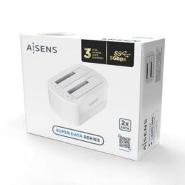 AISENS - ESTACION DE DOCKING DE DOBLE BAHIA ASDS-D02W SATA 2.5/3.5 A USB 3.0/3.1 GEN1, CLONE, BLANCA AISENS - ESTACION DE DOCKING DE DOBLE BAHIA ASDS-D02W SATA 2.5/3.5 A USB 3.0/3.1 GEN1, CLONE, BLANCA