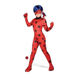 My Other Me Disfraz Ladybug con mono, guantes, cubre botas, antifaz, peluca, yo-yo y pendientes talla 4-5 años