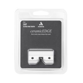 Andis Recambio Cuchilla Cerámica 26 Dientes Ultrafinos. Compatible con Cuchillas Desmontables Estándar (excluye 50/40) para un Acabado Suave y Preciso