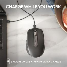 Logitech Mx Anywhere 3S Ratón Inalámbrico Óptico 8000 DPI con Clicks Silenciosos, Rueda MagSpeed y Multidispositivo Grafito
