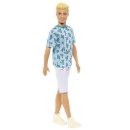 Barbie-Ken Fashionistas-Muñeco Rubio con Camiseta de Cactus HJT10