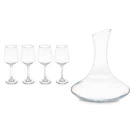 Set Decantador Vivalto 1800 ml con 4 Copas 420 ml - Vidrio Transparente 38.5x25x20 cm (2 Unidades) Set Decantador Vivalto 1800 ml con 4 Copas 420 ml - Vidrio Transparente 38.5x25x20 cm (2 Unidades)