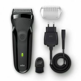 Braun 50-M1000s Máquina de Afeitar Láminas Series 5 Wet&Dry, Lavable, Batería Litio 50 min, Negro/Azul