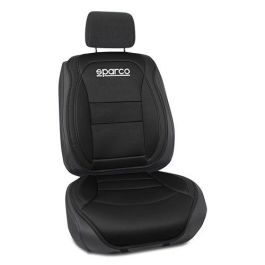 Abc SPCS424BK Respaldo Universal para Asiento Delantero de Coche - Confort Acolchado Negro Poliéster PVC, Durable y Fácil Limpieza