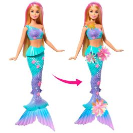 Barbie Jdm72 Muñeca Sirena Florece con Flores Mágicas, Cabello Rubio Rosa, Cola Degradada y Diadema de Perlas, Edad +3 años Barbie Jdm72 Muñeca Sirena Florece con Flores Mágicas, Cabello Rubio Rosa, Cola Degradada y Diadema de Perlas, Edad +3 años