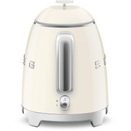 Smeg KLF05CREU Mini Hervidor de Agua Beige, 0.8L, 1400W, Acero Inoxidable, Indicador de Nivel de Agua, Filtrado