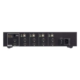 Aten KVM Switch CS1144H4 4-Port USB HDMI Doble Pantalla Segura, Cumple PSD PP v4.0