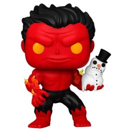 FUNKO Figura POP! Marvel Red Hulk with Snowman Vinilo 9cm