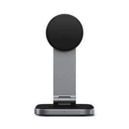 Satechi Soporte Carga Inalámbrica Qi2 Plegable 2 en 1 para iPhone y AirPods con Carga Rápida 15W