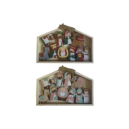 DKD Home Decor Nacimiento Navidad Tradicional Madera Rojo Rosa Set de 10 Piezas Precio: 64.6900001. SKU: B1JJTFH5TJ