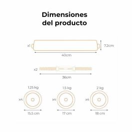Mancuernas Xiaomi 20 kg 20 kg Negro Mancuernas Xiaomi 20 kg 20 kg Negro