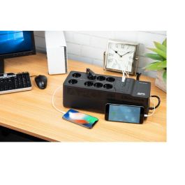 APC UPS BE850G2-GR 850VA 520W con Protección de Sobrecarga y 8 Salidas Tipo F