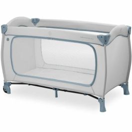 HAUCK SLEEP N PLAY GO PLUS Cuna de viaje plegable con ruedas, 60 x 120 cm, desde el nacimiento, Azul polvoriento