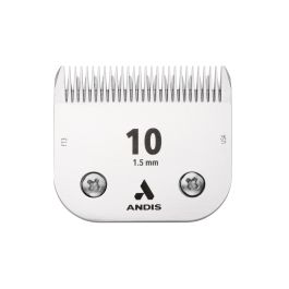 Andis Cuchilla S-10 Cerámica para Máquinas de Corte, 1.5 mm, Acero Carbonizado, Permanece Fría y Duradera