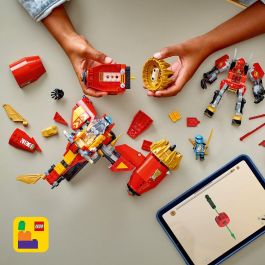 LEGO 71830 Ninjago Moto-Meca de la Tormenta de Kai | Juguete de Construcción 2 en 1: Meca y Moto de Nya | Set +7 años