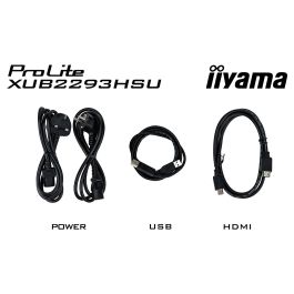 IIYAMA ProLite XUB2293HSU-B7 54.6 cm (21.5") 1920 x 1080 Píxeles Full HD LED 1 ms Negro