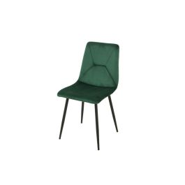 Silla Romimex Verde Terciopelo Metal 45 x 89 x 55 cm