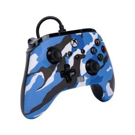 Power A 1525941-01 Mando con Cable Enhanced para Xbox Series X|S, Xbox One, Windows 10/11 - Camuflaje Azul, Botones Asignables Power A 1525941-01 Mando con Cable Enhanced para Xbox Series X|S, Xbox One, Windows 10/11 - Camuflaje Azul, Botones Asignables